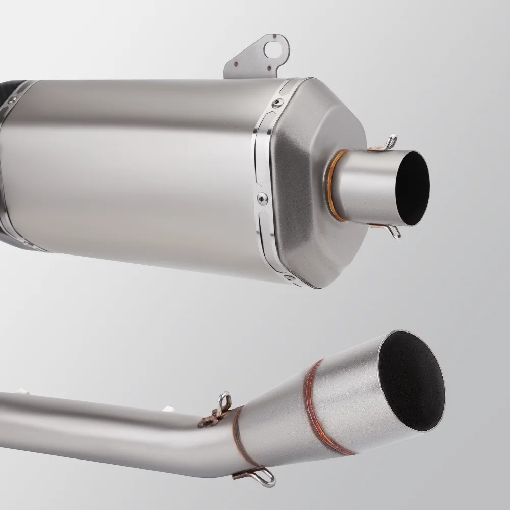 Original VS400 Motorcycle Exhaust Pipe with Double Outlet Quality Readjustment for Xciting Side New Condition